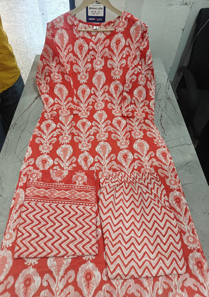 Kurti with pant with dupatta